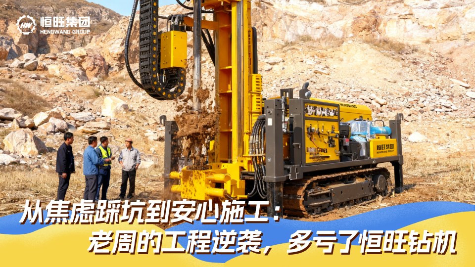 从焦虑踩坑到安心施工： 老周的工程逆袭，多亏了恒旺钻机